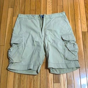 Ralph Lauren POLO khaki cargo shorts for SALE
